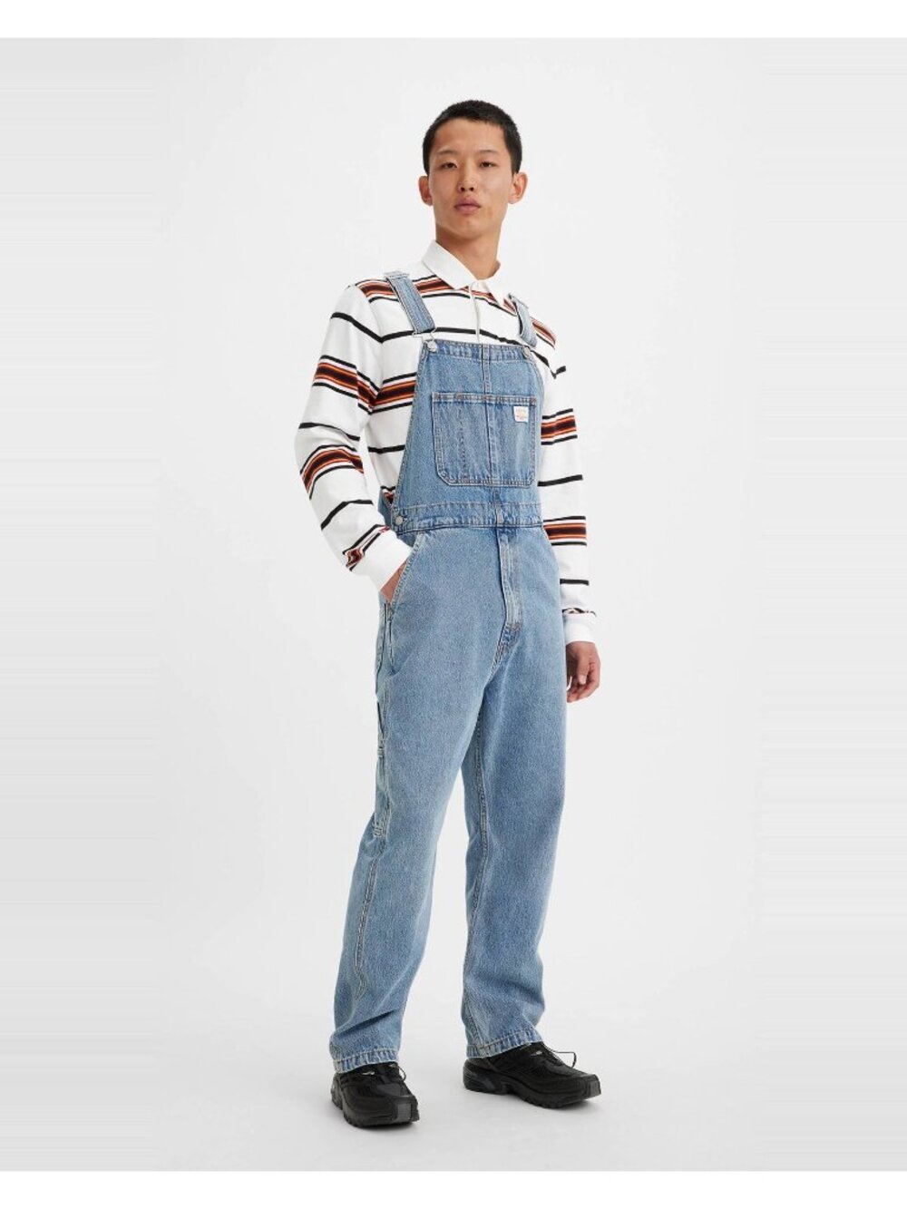 Levi's Premium Red Tab Men's Overalls Sz M Medium Wash 100% Cotton
